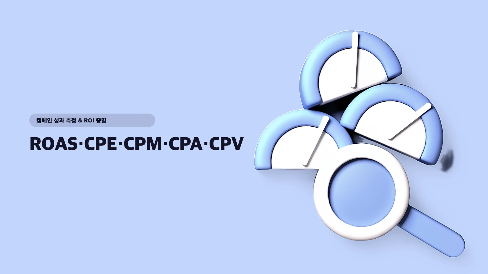 ROAS·CPE·CPM·CPA·CPV — 인플루언서 캠페인 지표 언제 뭘 봐야 하나, 목표별 선택 가이드