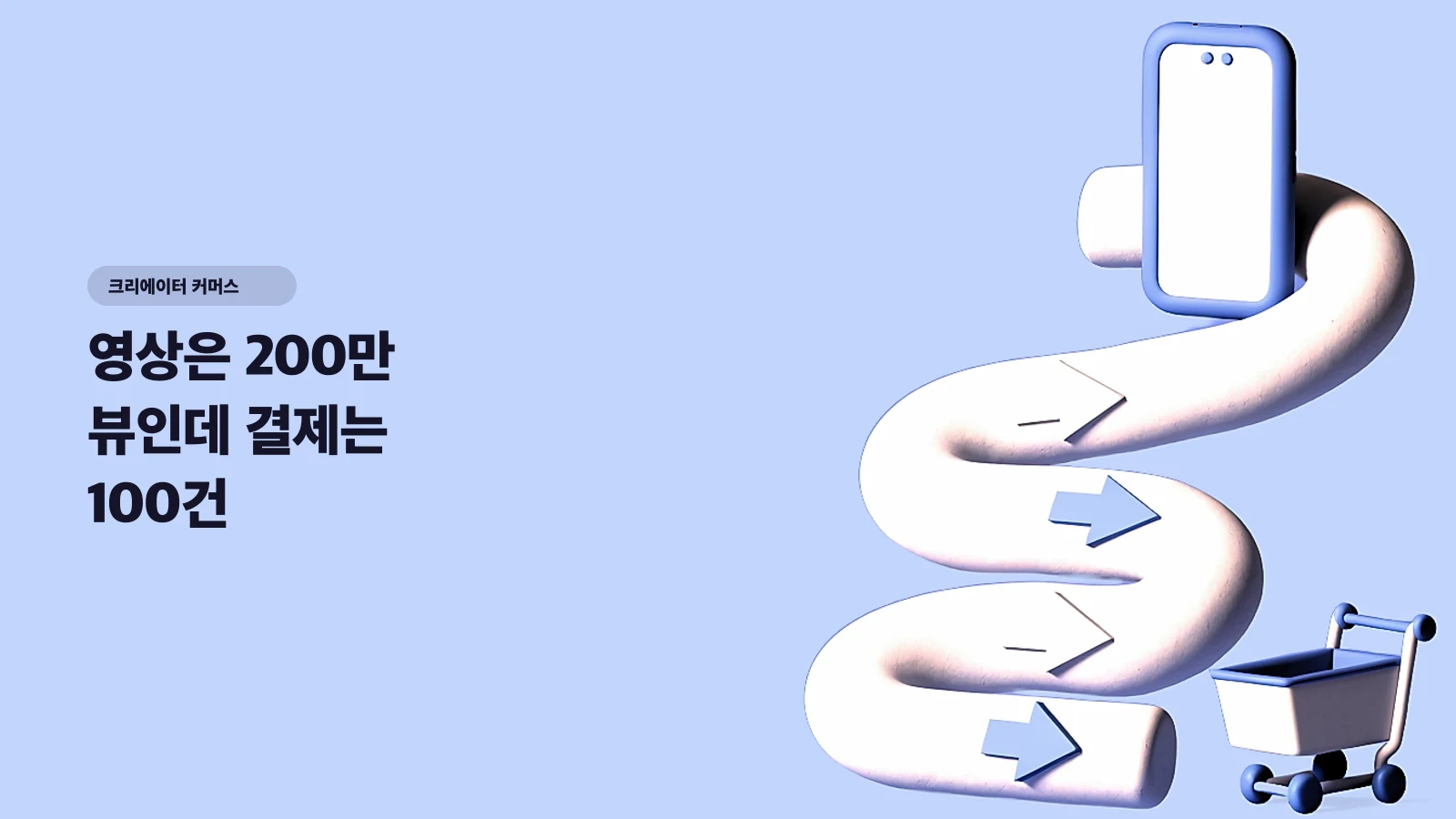 영상은 200만 뷰인데 결제는 100건 — 숏폼에서 넘어온 손님 전용 구매동선 설계 - 크리에이터 커머스