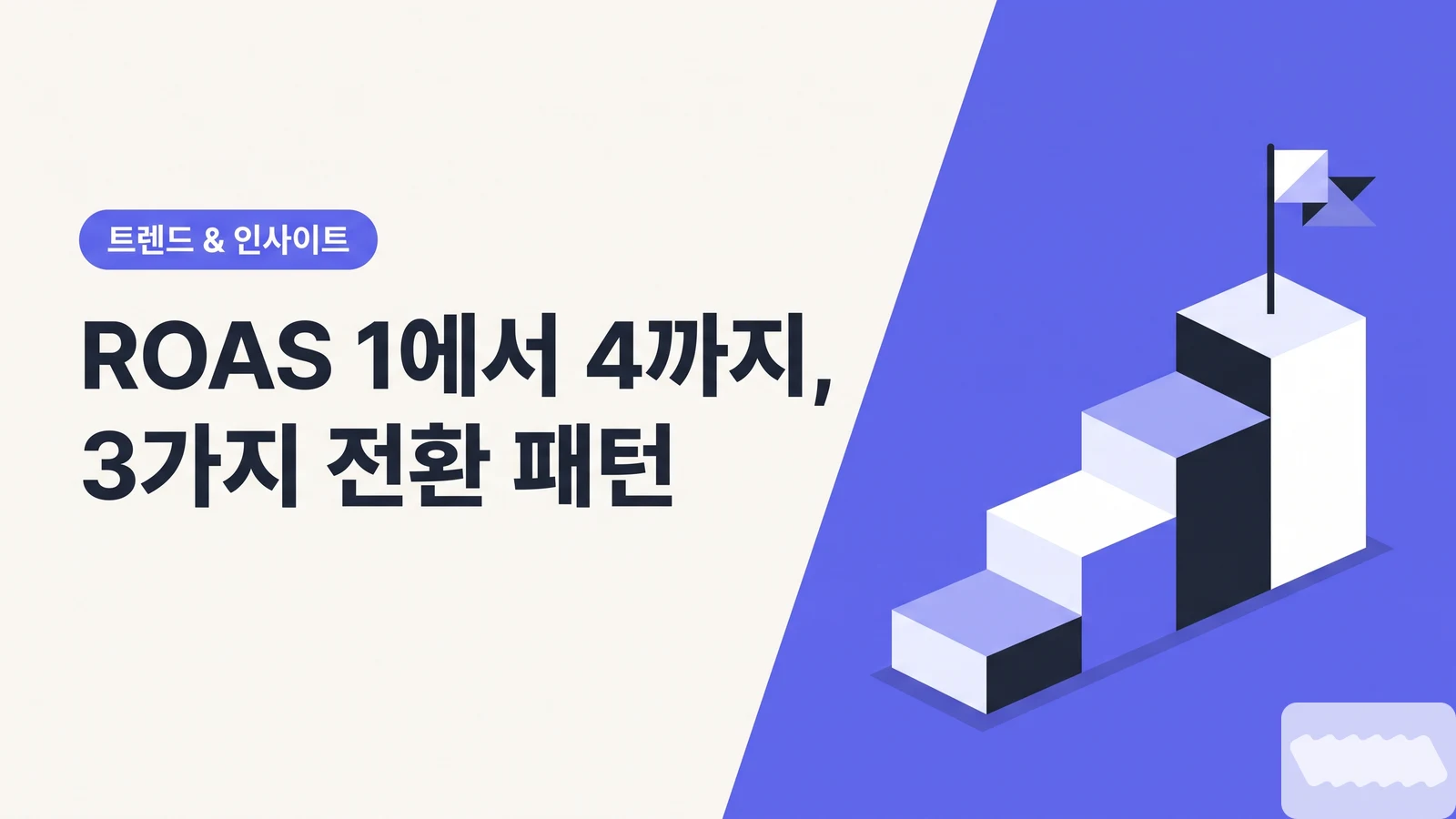 ROAS 1 미만에서 4 넘기까지 — 연매출 10~30억 브랜드가 공통으로 거친 3가지 전환 패턴